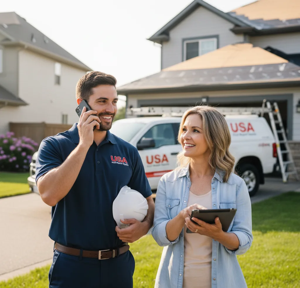 USA Roof Repair Experts customer support in Houlton